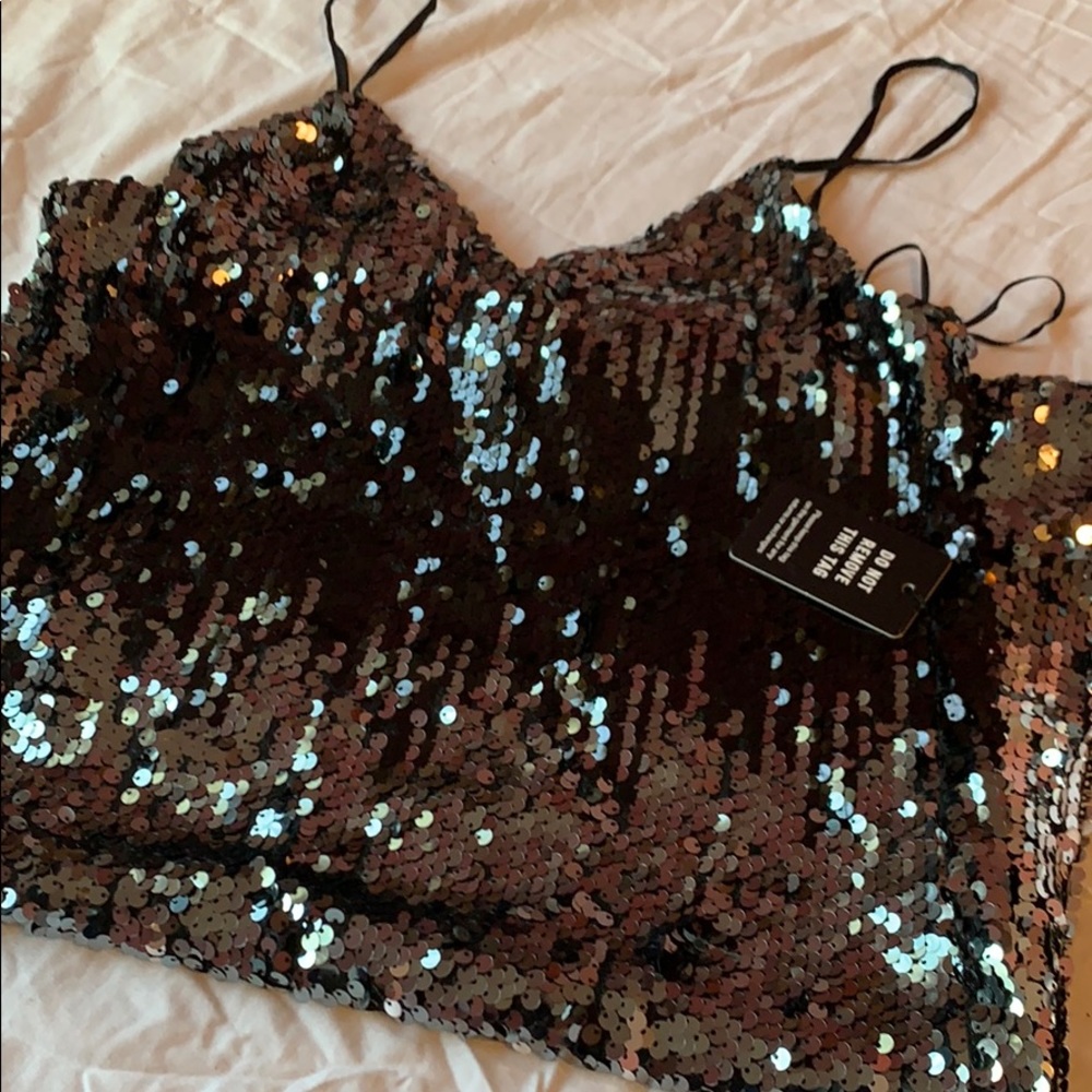 Sequin mini dress